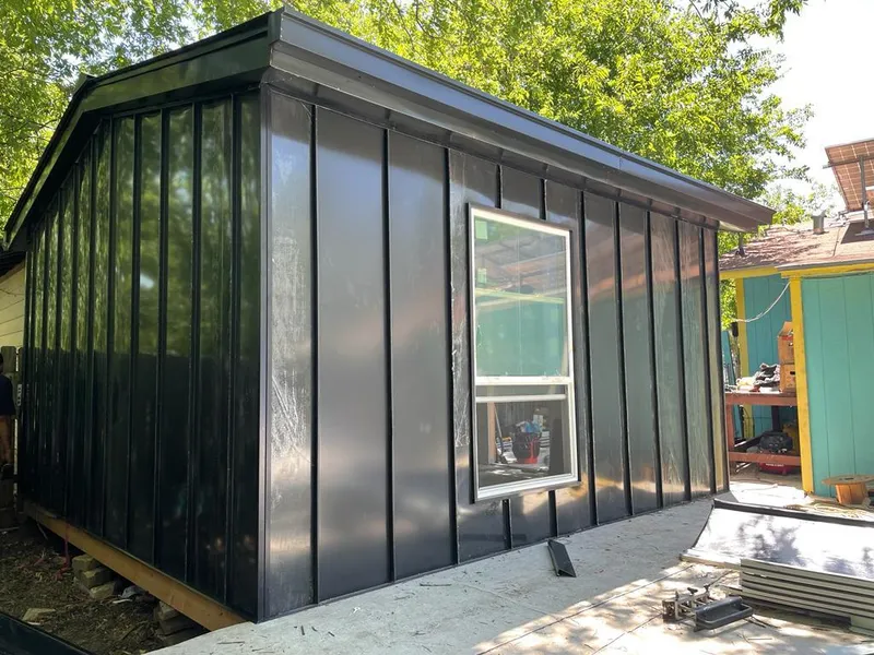 Black standing seam metal wall panels for Metal Roof Installation in Twin Falls